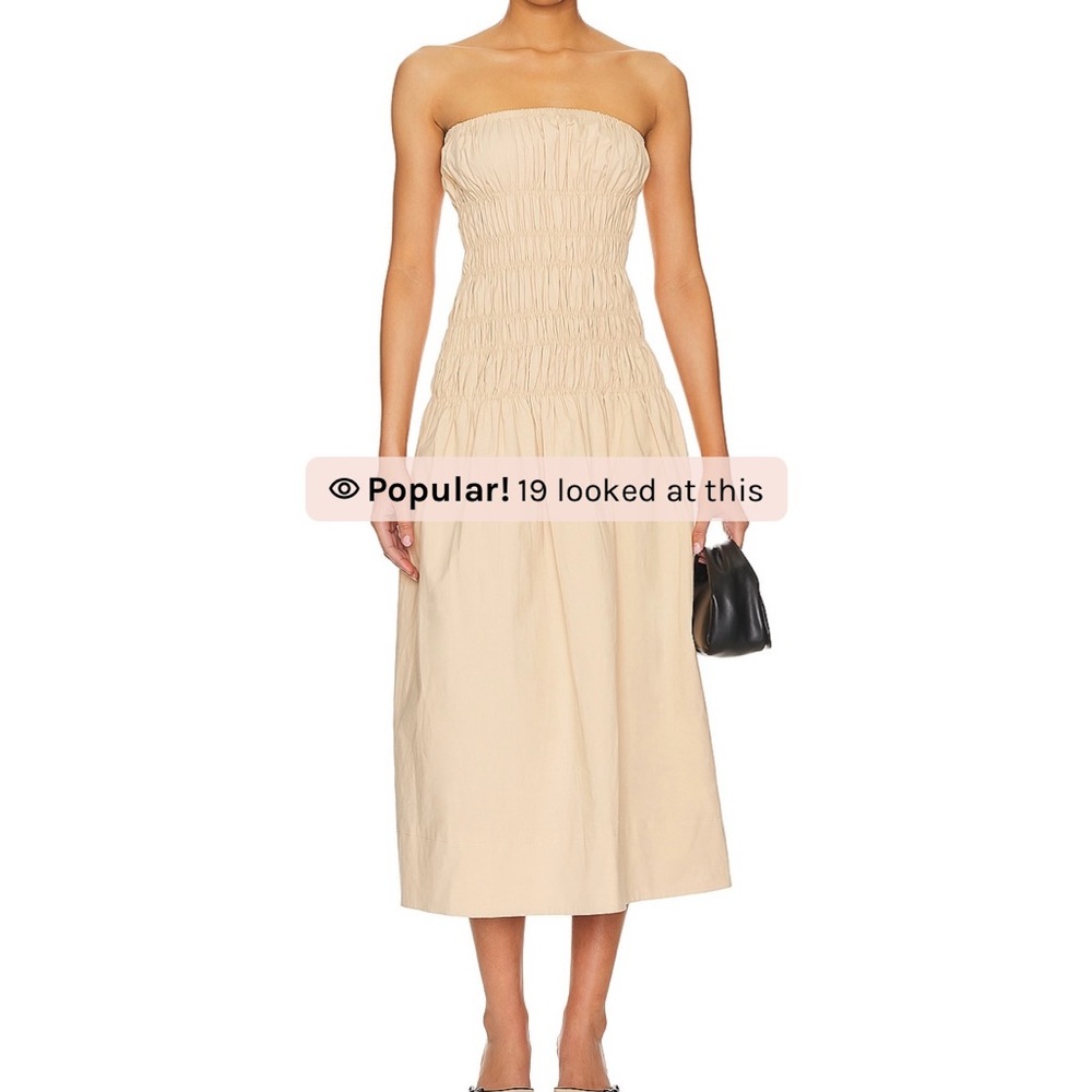 Majorelle Vanna Midi Dress in Beige